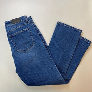 Pistola Jeans Womens 27 Blue High Rise Crop Bootcut Distressed Indie Minimalist